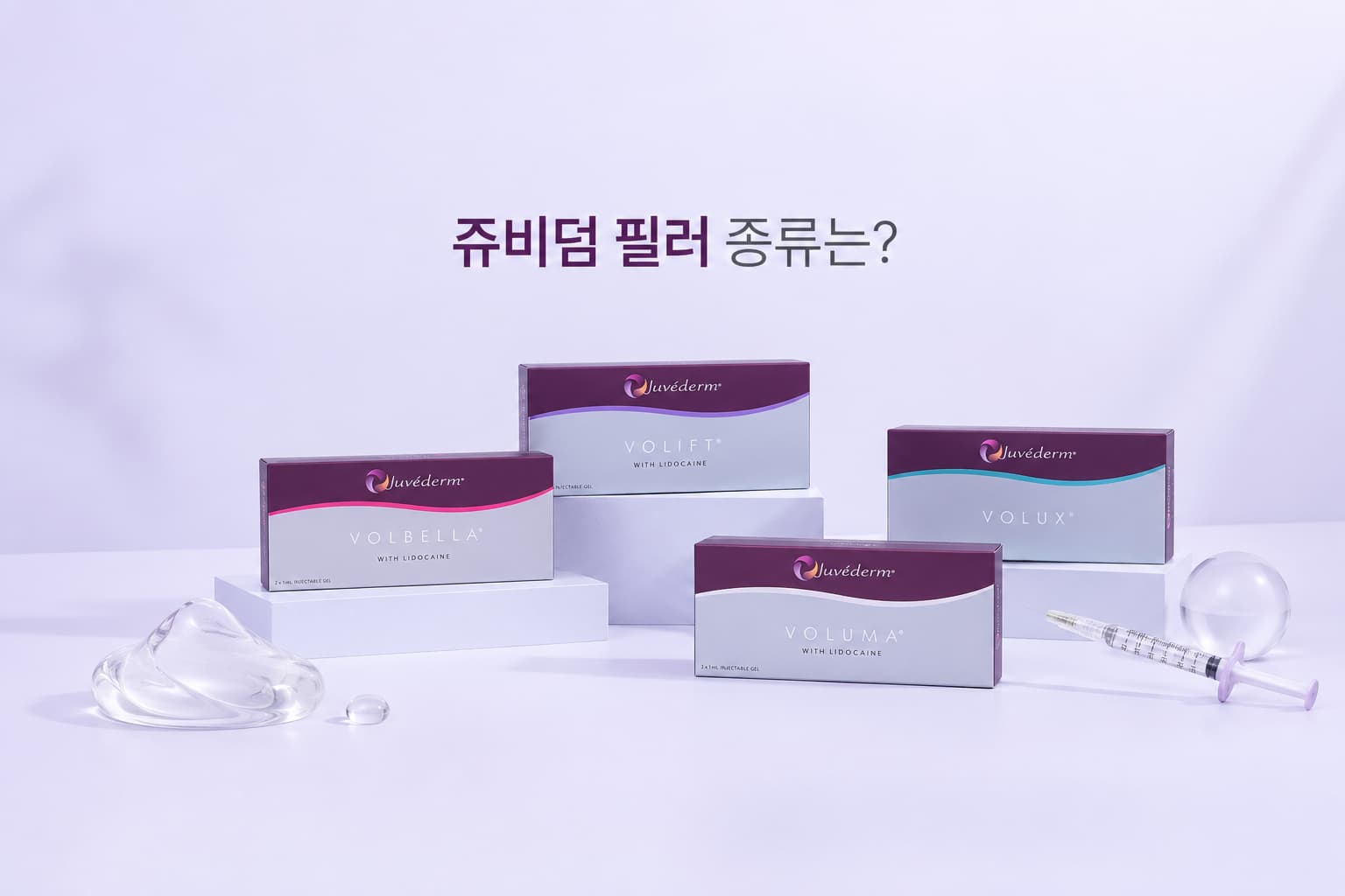 쥬비덤 필러 종류는? 제품별 차이와 부위별 선택 기준