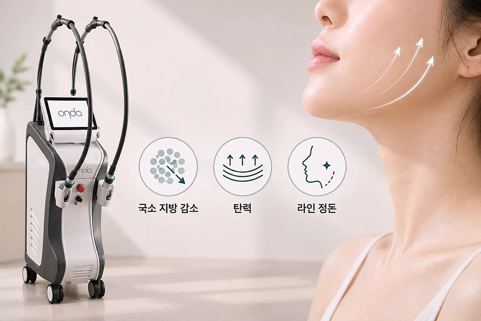 온다리프팅 효과 세 가지 - 국소 지방 감소 탄력 라인 정돈